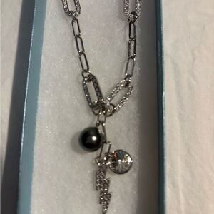 Touchstone Crystal Bolted Necklace NIB